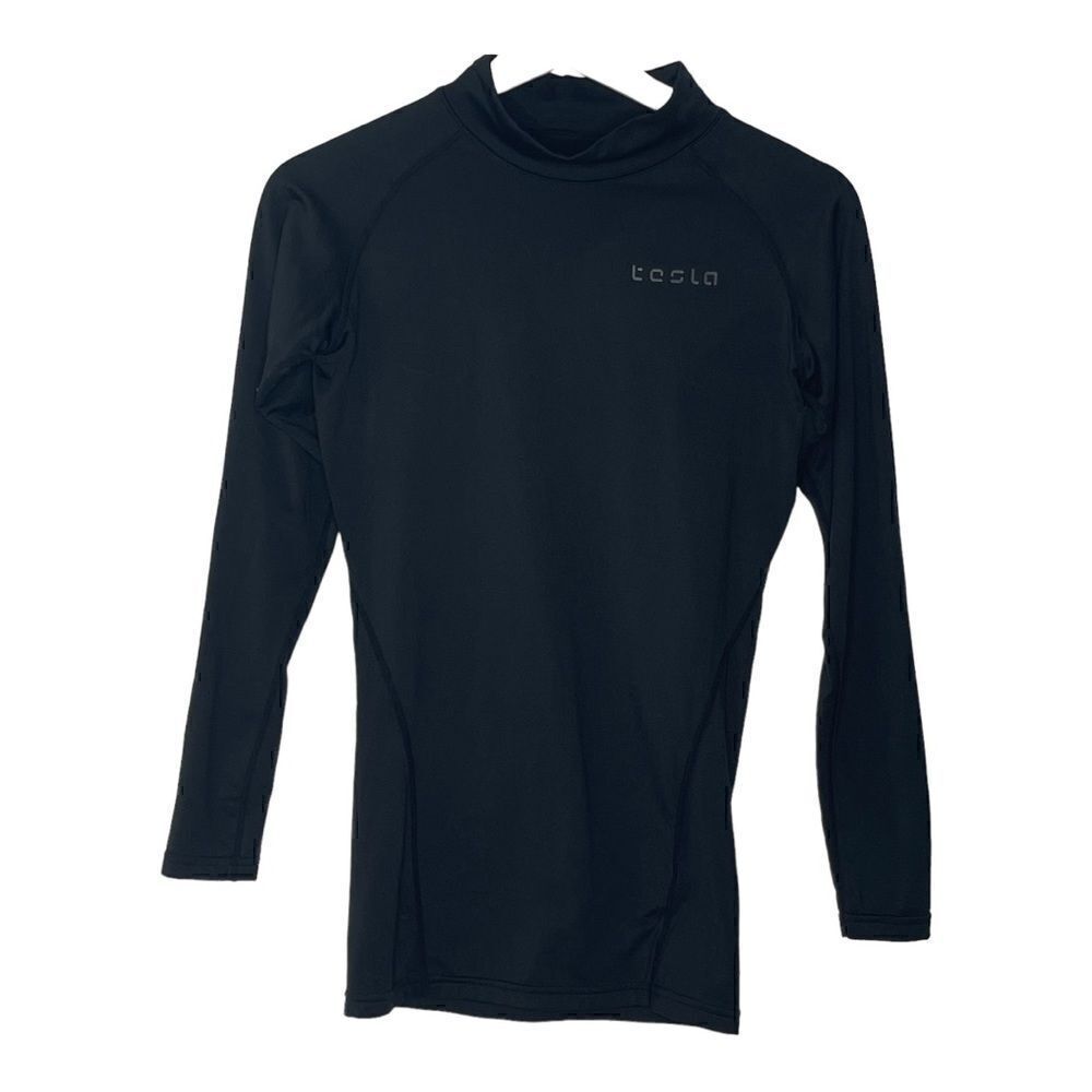 Tesla black compression long sleeve athletic shirt - Women’s S